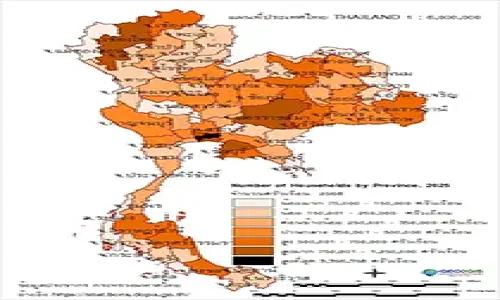 จำนวนครัวเรือน 2568 Number of Households by Province, 2025