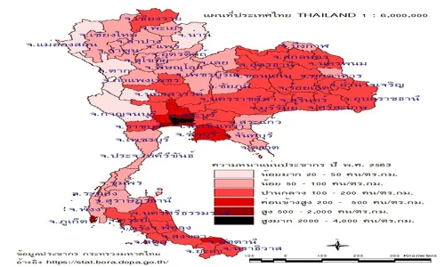 Population Density in 2020